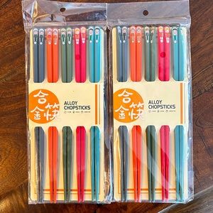 colorful family Alloy chopsticks *10 pairs